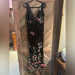 Lulus Soirée Blossom Mermaid Maxi Dress